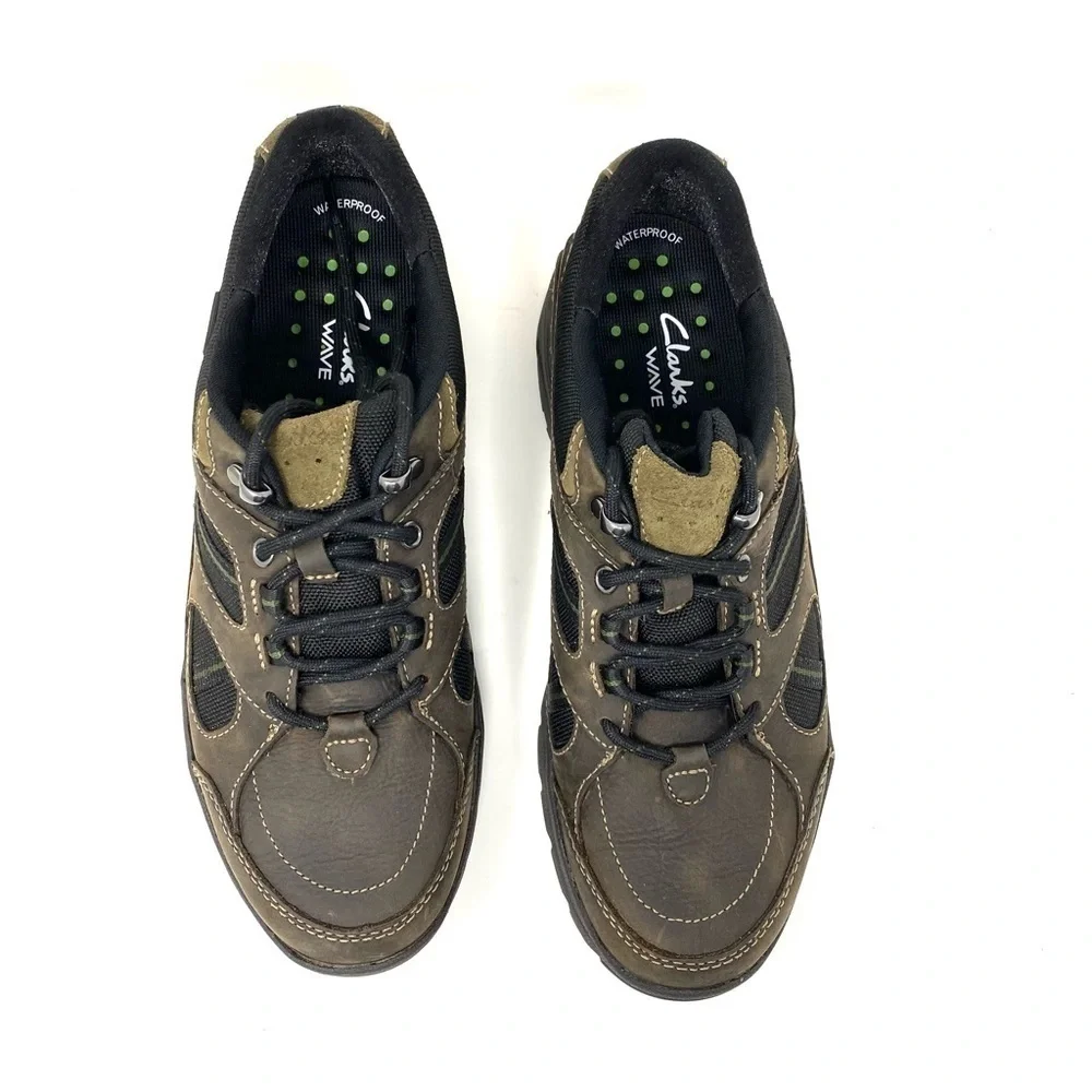 Clarks Wave.Gear Brown Nubuck waterproof rugged sneakers